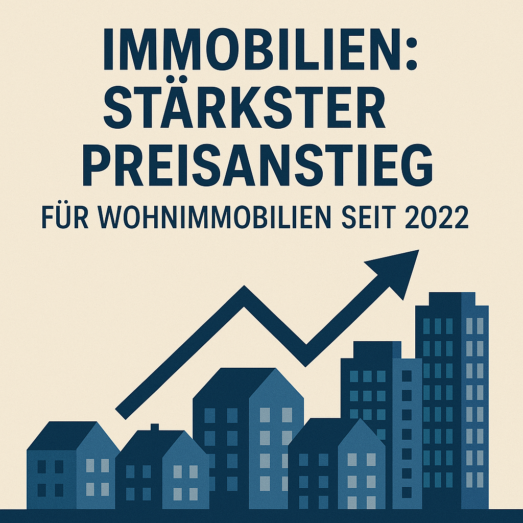 🏘️ Immobilien: Stärkster Preisanstieg für Wohnimmobilien seit dem Jahr 2022